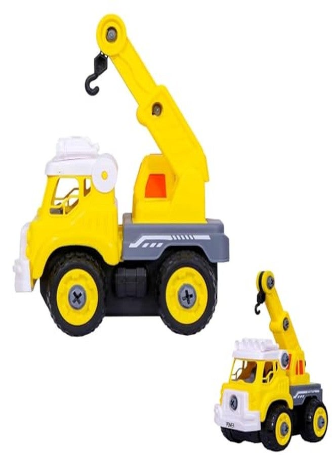 MAPA PLAY Construction Truck Toys for Kids Power Crane Excavator Crane Bulldozer and Excavator Construction Toy Vehicle Unbreakable Toy Plastic Construction Realistic Engineer Vehicle, Multi Color - Image 4